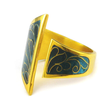 انگشتر فردا – مس با آبکاری طلا مدل T1031M – دست ساز + گارانتی اصالت